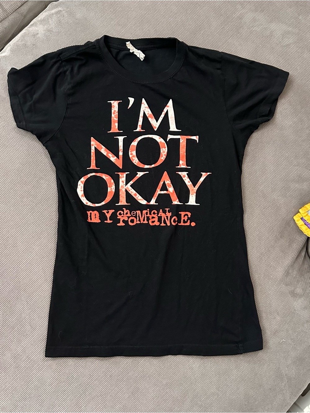 Vintage My Chemical Romance MCR I'm Not OK Okay Juniors T-shirt Medium